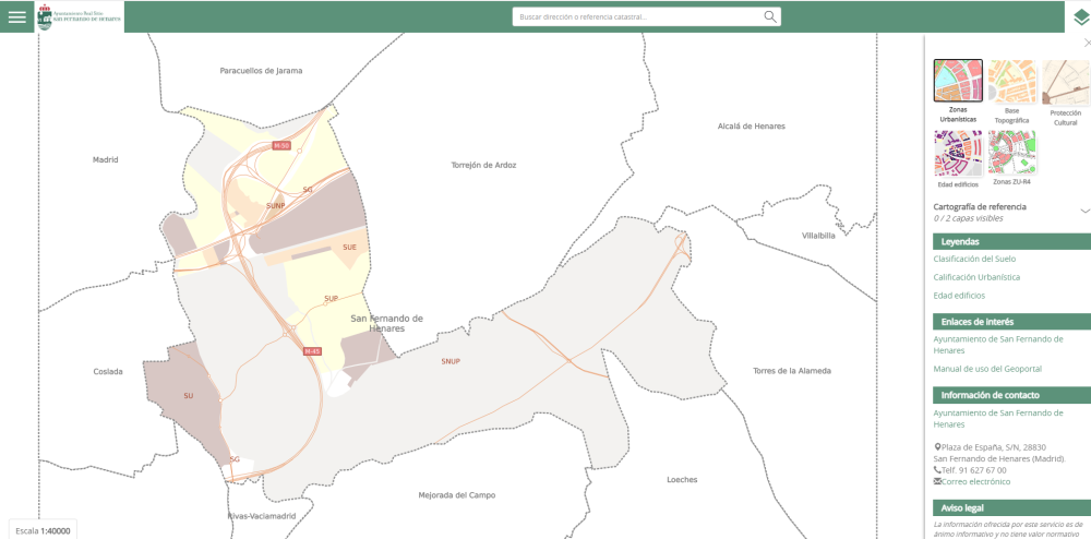 san fernando henares geoportal nexus